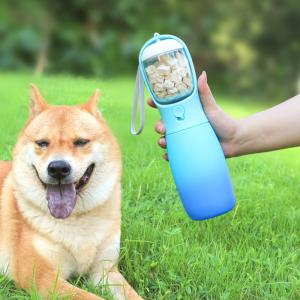 3 in 1 Portable Water Bottle For Dogs Outdoor Puppy Pet Travel Dog Drinking Water Bottle with Food Container Dispenser Bowl